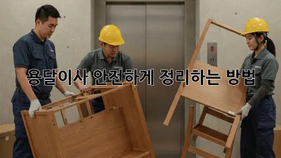 용달이사, 안전하게 정리하는 방법